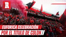 Aficionados de Colón festejaron emotivamente el primer título del equipo