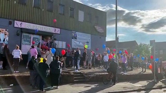 Sunderland mum Sam Murphy balloon release