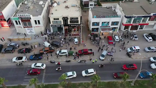 MUĞLA - Beşiktaş'ın Süper Lig şampiyonluğu Bodrum'da kutlandı