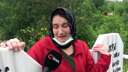 Bu acıya yürek dayanmaz: Bir mezarda eşi, bir mezarda oğlu