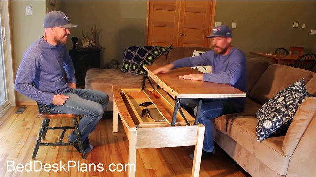 Diy Lift Top Coffee Table Flips To Dining Table - Secret Drawer - How To Make Lift Top Coffee Table
