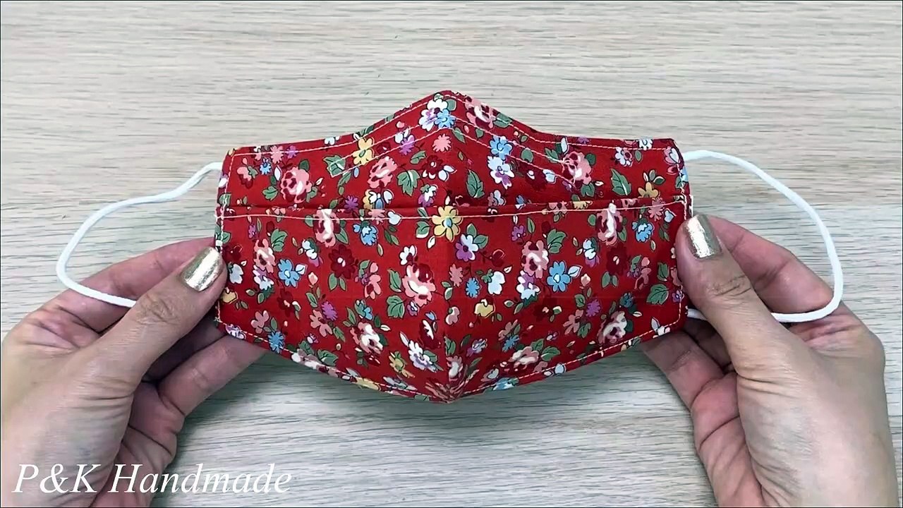 New Style Beautiful 3D Mask Idea! Diy Face Mask With Nose Wire Sewing Tutorial | Breathable Mask |