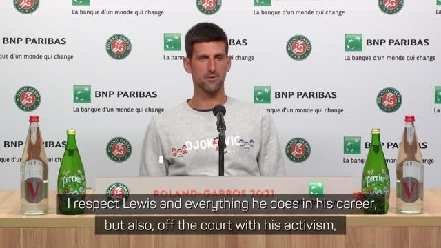 Djokovic 'honoured' to be described as the 'Lewis Hamilton of tennis'