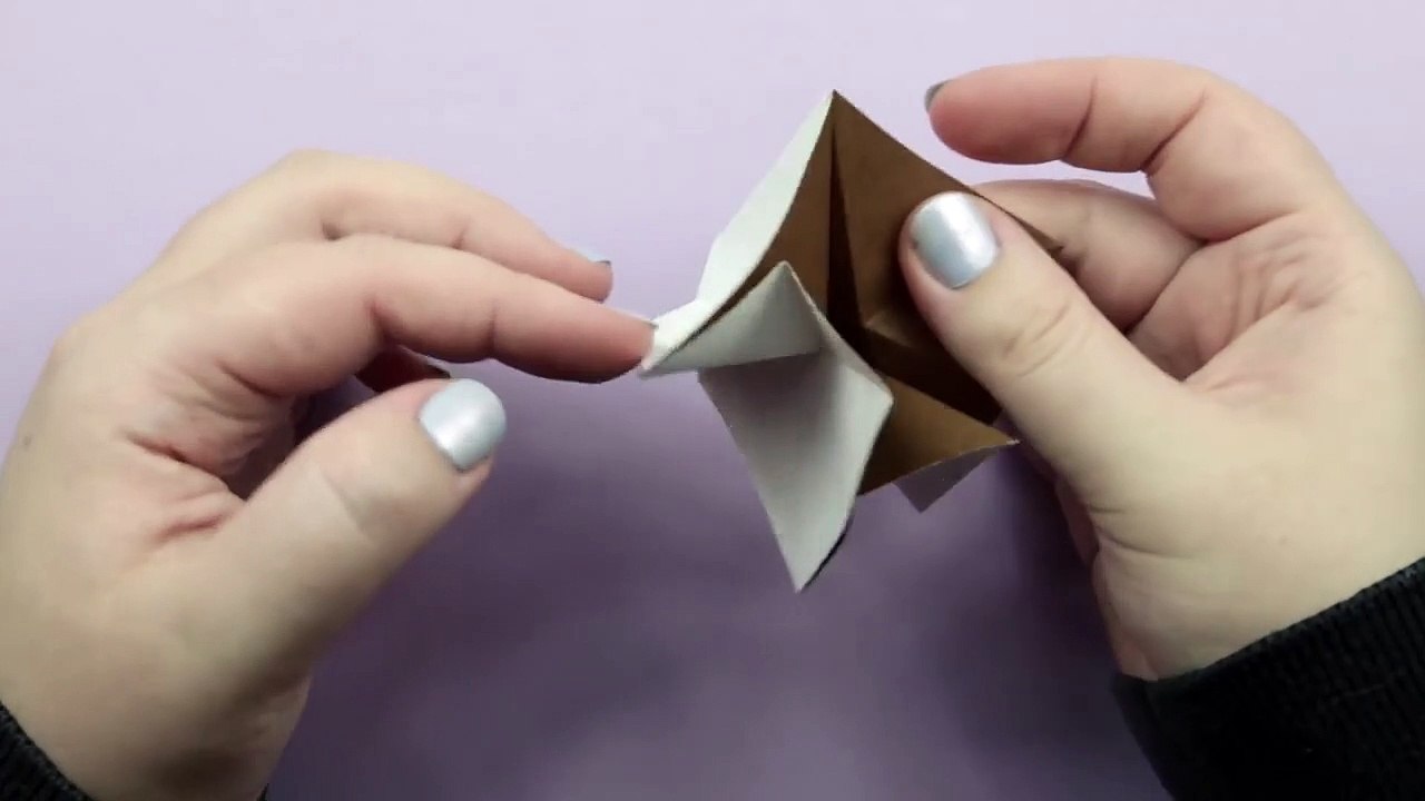 Origami Flower Pot - Stem Holder & Flowers - Paper Kawaii