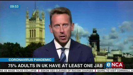 75 percent in UK have at least one jab