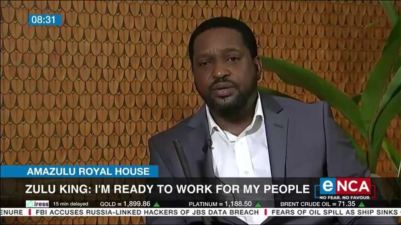 Zulu King says ready to work for his people