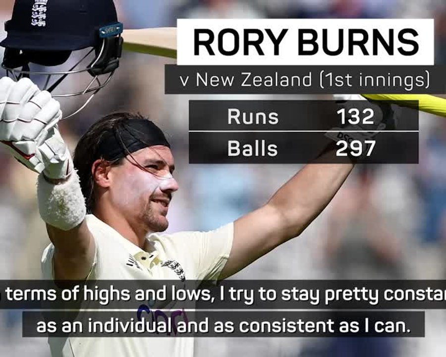 Burns reflects on rollercoaster year after Lord's century