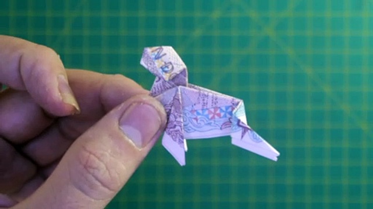 Demo money origami penguin easy