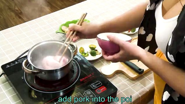 Pong's kitchen - Boiled Pork Belly Recipes - Beautiful girl Cooking