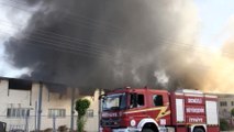DENİZLİ - Tekstil fabrikasında yangın çıktı (3)