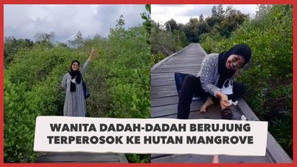 Viral Wanita Dadah-dadah Berujung Terperosok ke Hutan Mangrove, 'Malunya sampai Ubun-ubun'