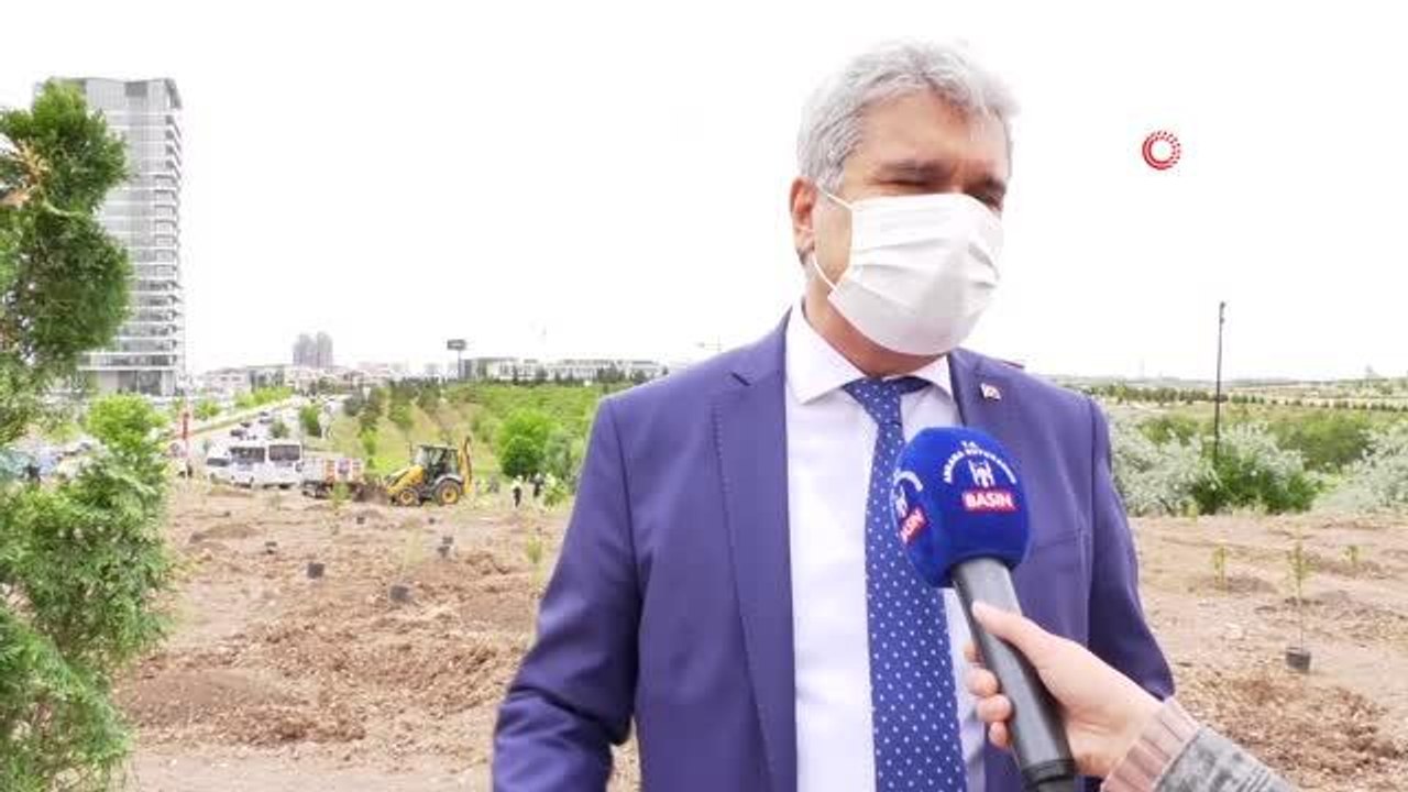 Ankara'da DMD kas hastaları için hatıra ormanı