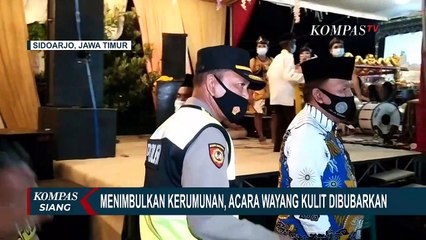 Descargar video: Kesenian Wayang Kulit yang Digelar Kepala Desa Dibubarkan Satgas Covid-19