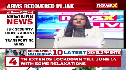 Download Video: Security Forces Arrest 2 For Transporting Arms In J&K Arms & Ammunitions Recovered NewsX