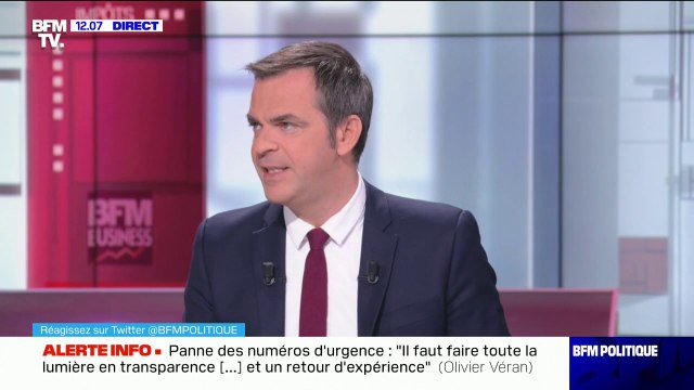 Panne des numéros d'urgence: pour Olivier Véran, c'était une première, il faut que ce soit la dernière