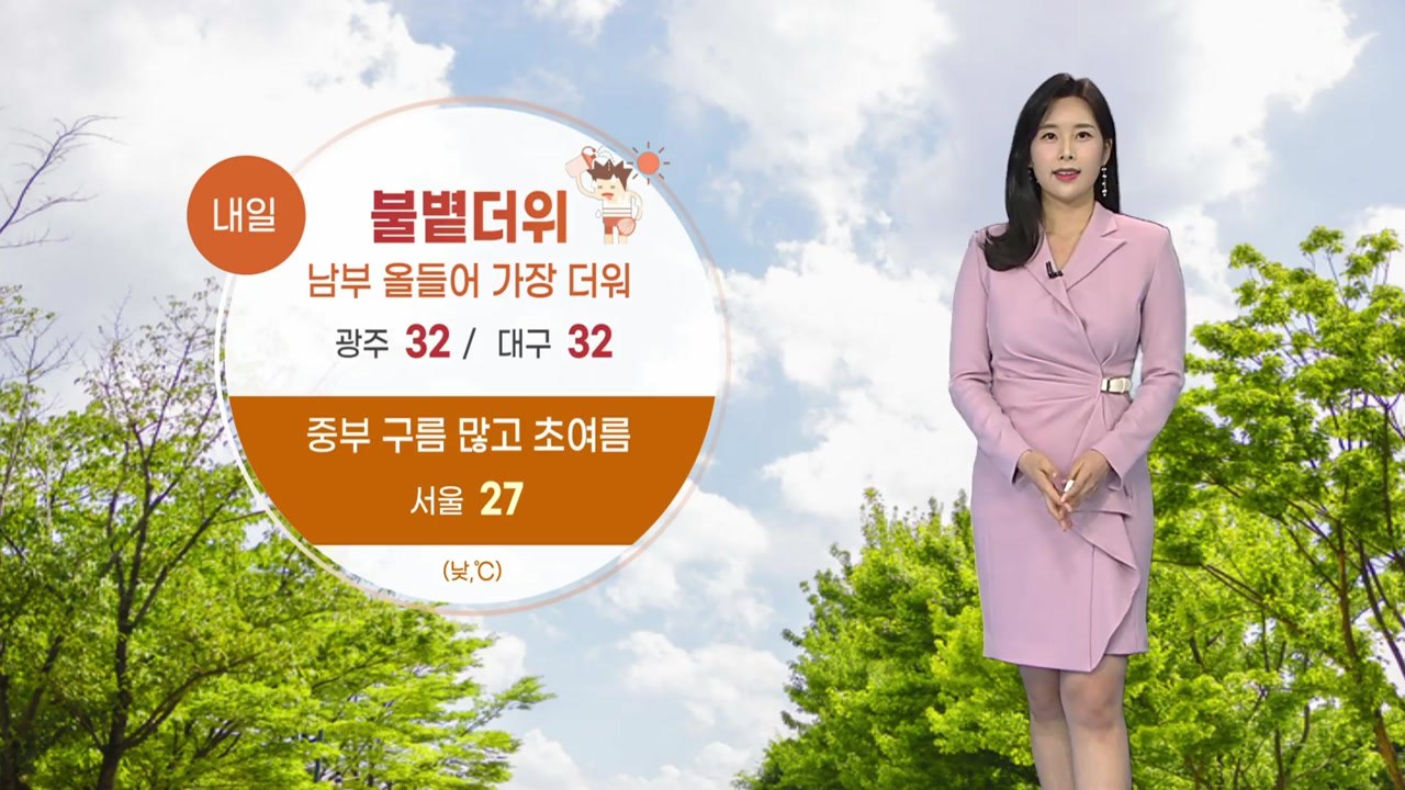 [날씨] 내일 불볕더위...한낮 강한 자외선 주의 / YTN