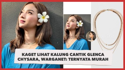 Kaget Lihat Kalung Cantik Glenca Chysara, Warganet: OMG Ternyata Murah