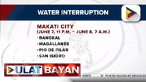 Ilang bahagi ng Makati City, Parañaque City at Quezon City, makararanas ng water service interruption