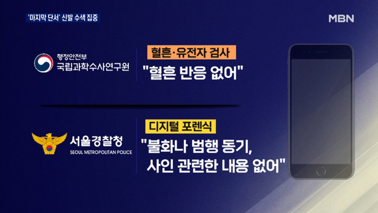 "손정민 친구 휴대전화 혈흔 반응 없어"…경찰, 신발 수색 집중