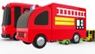 Colors for Children to Learn with Bus Transporter Toy Street Vehicles - Educational Videos