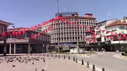 BALIKESİR - Sokağa çıkma kısıtlaması nedeniyle sessizlik hakim