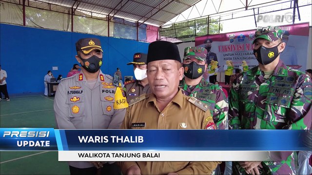 Dukung Program Pemerintah, Polres Tanjung Balai Gelar Vaksinasi Covid-19