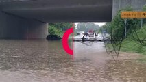 Heavy rainstorms cause flooding in western Saxony