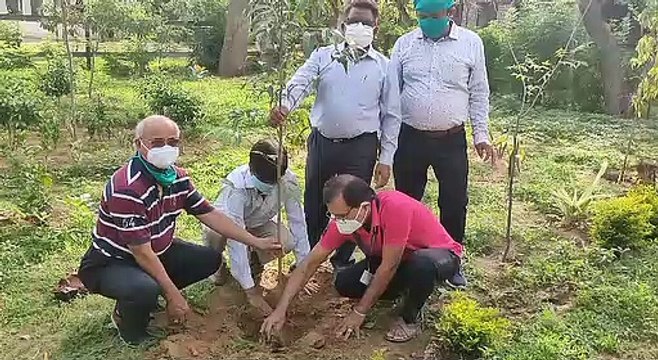 कोविड ड्यूटी में शहीद कार्मिकों की याद में एक लाख पेड़ लगाने का संकल्प