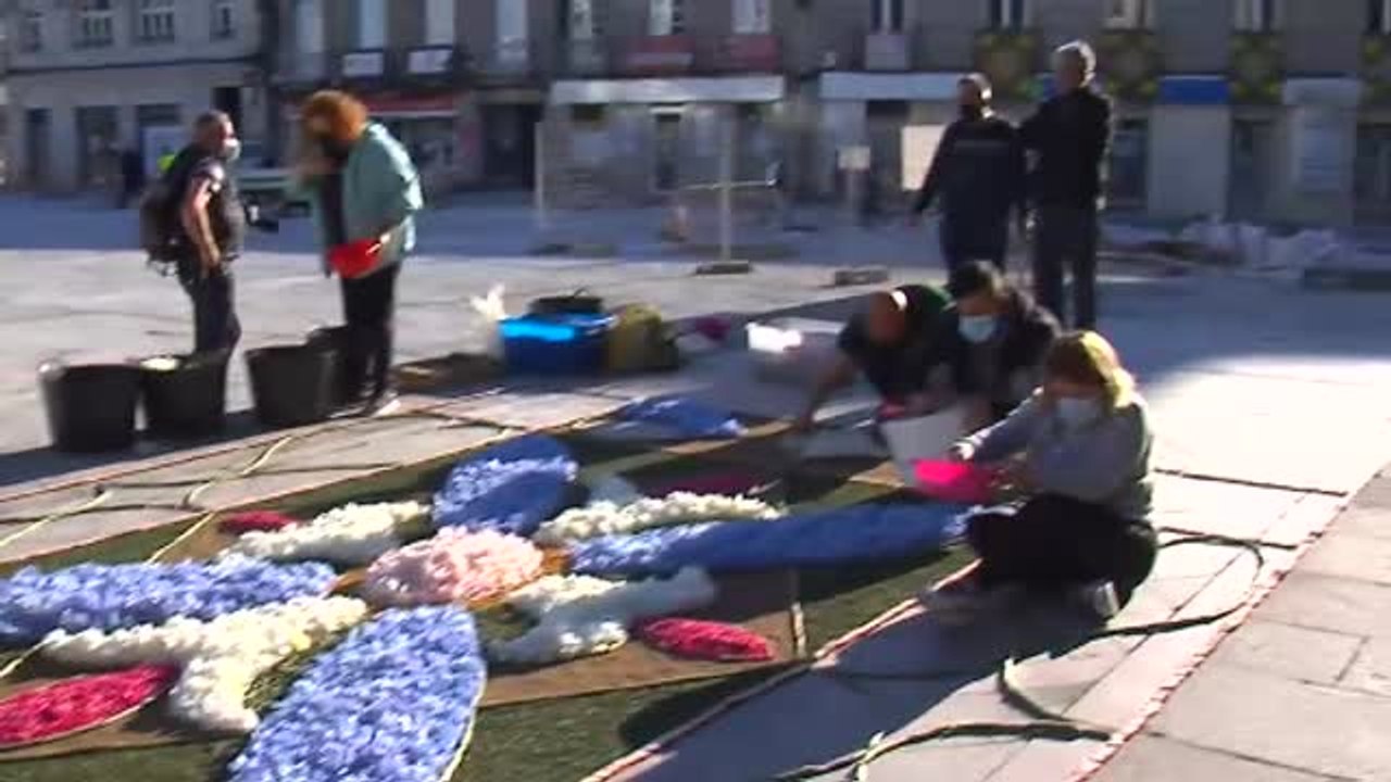 Vuelven las tradicionales alfombras florales del Corpus