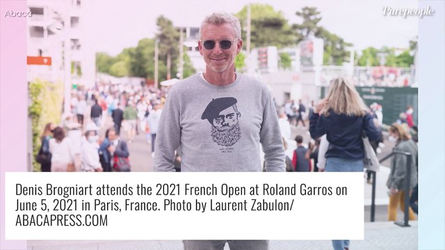 Muriel Robin avec sa femme Anne, Denis Brogniart avec ses princesses ... Belle journée à Roland-Garros