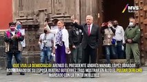 ¡Que viva la democracia! arengó el presidente Andrés Manuel López Obrador