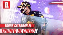 Mundo del deporte felicita a Checo Pérez tras su triunfo en Azerbaiyán