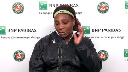 Roland-Garros 2021 - Serena Williams : "I wouldn't say I'm like Roger Federer"
