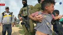 شاهد.. الاحتلال الإسرائيلي يعتقل 5 أطفال من تجمع الركيز جنوب الخليل