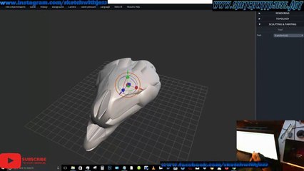(Sketch With Jess) 30 minute 3D Space Ship Concept Work Flow, narrated...