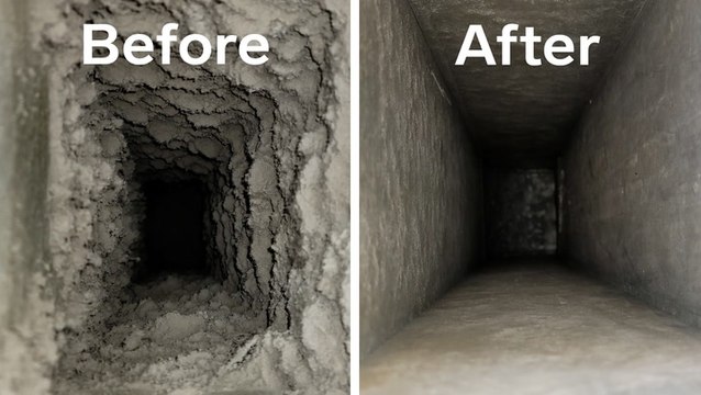 How air vents are professionally deep cleaned