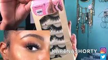 Aliexpress Mink Lashes Haul   Try On | Packs Of Lashes Under $5 | Over 50 Pairs | Karena Lee