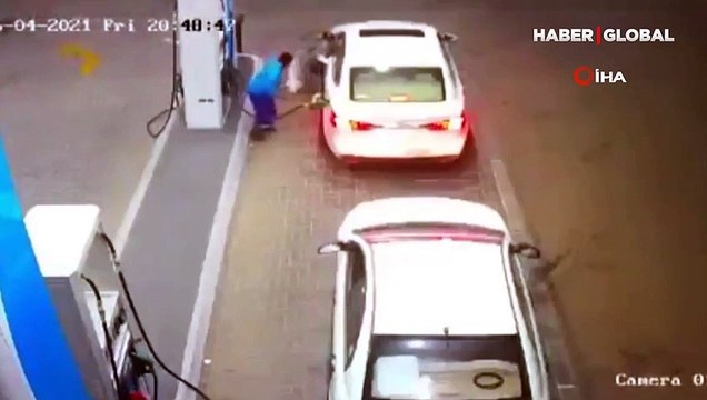 Pompacı, alev topuna dönen araç nedeniyle ölümden döndü