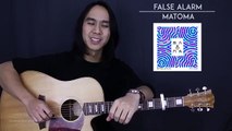 False Alarm - Matoma Feat Becky Hill Guitar Tutorial Lesson Chords   Acoustic Cover