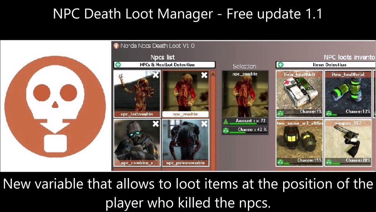 Free Update - Script : NPC Death Loot Manager version 1.1 - Vidéo ...
