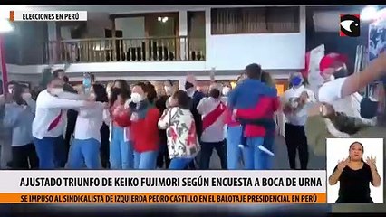 下载视频: Elecciones en Perú: ajustado triunfo de Keiko Fujimori según encuesta a boca de urna