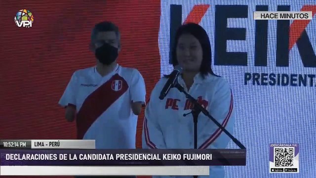 #Perú | Declaraciones de la candidata presidencial Keiko Fujimori
