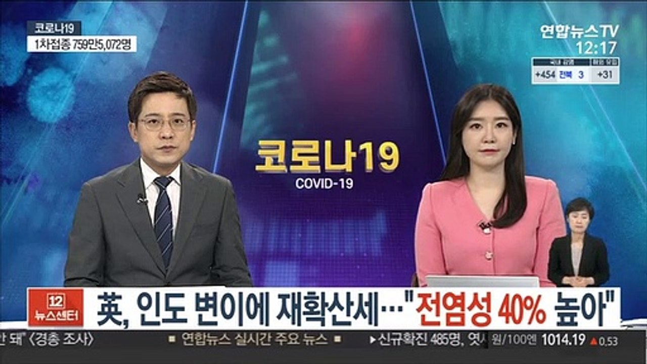 英, 인도 변이에 재확산세…"전염성 40% 높아"