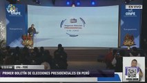 #Perú | Primer boletín de elecciones presidenciales en Perú