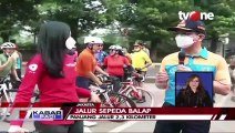 Uji Coba Jalur Sepeda Balap di Jalan Layang Non Tol