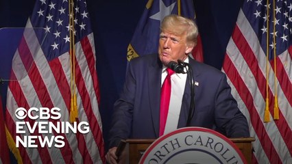 Former President Trump addresses crowd in North Carolina