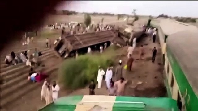 Collision between two passenger express trains in southern Pakistan kills at least 30 people