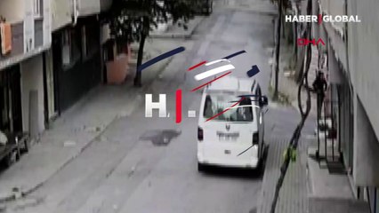 Hırsız arkadaşının yardımıyla tırmandığı pencereden böyle düştü