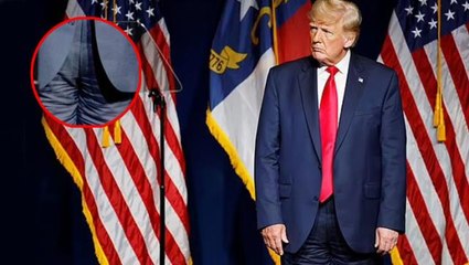 Dünya bu kareyi konuşuyor! Pantolonunu ters giyen Trump, alay konusu oldu