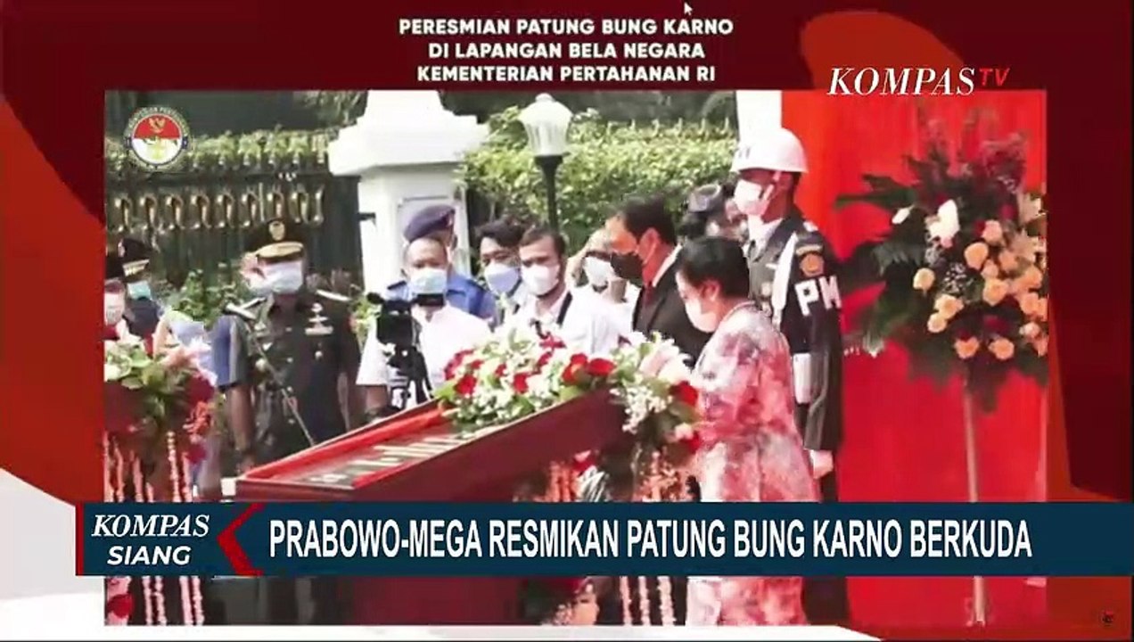 Prabowo-Mega Resmikan Patung Bung Karno Berkuda, Prananda Prabowo Jadi Sorotan